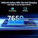 Ulefone Armor Pad Pro 8" Rugged Tablet (16GB + 128GB), 48MP Rear Camera + 32MP Front Camera, 7650mAh 18W Fast Charging Octa Core Android 13, 4G LTE 3-Card Slots IP68 Waterproof Tablet GPS NFC