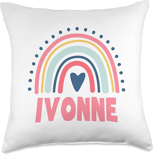 Ivonne Name Custom Woman Myth Legend Pink Birthday Party Throw Pillow, 18x18, Multicolor