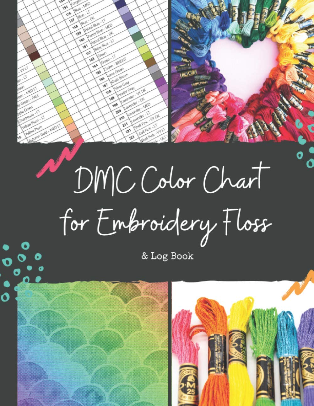 Buy DMC Color Chart for Embroidery Floss & Log Book DMC threads colour