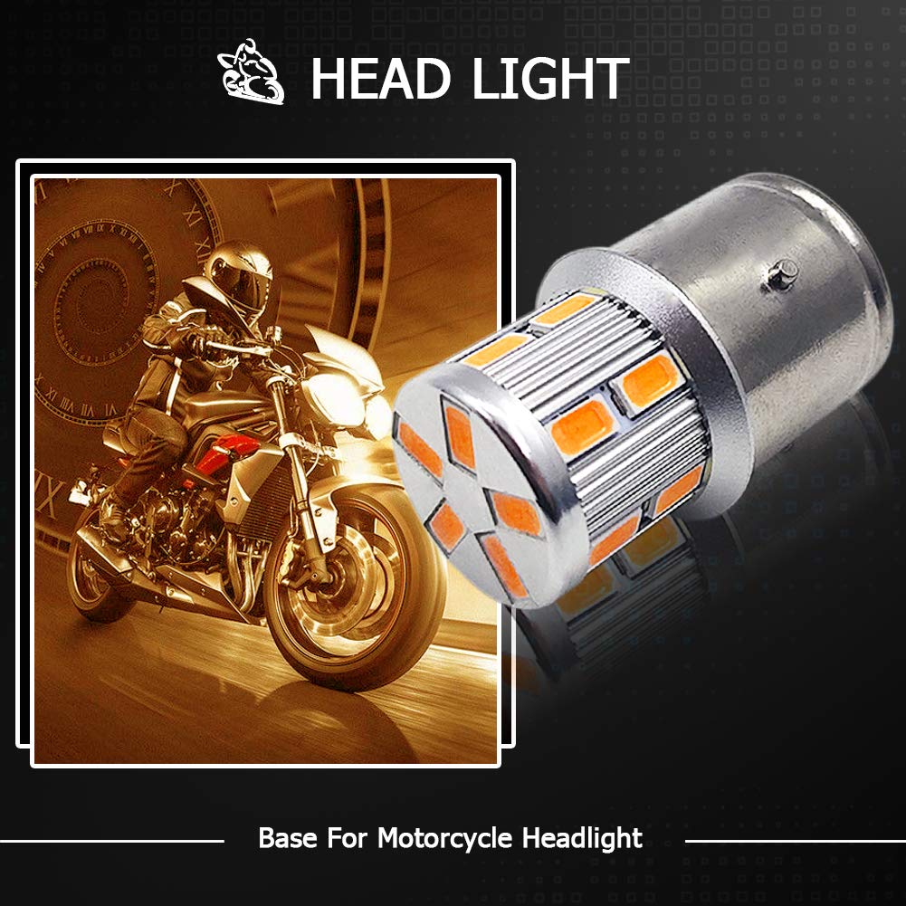 Ruiandsion Lot De 2 Ampoules LED BA21D 6–30 V 3030 22SMD Puces Ruiandsion Lot De 2 Ampoules LED BA21D 6–30 V 3030 22SMD Puces