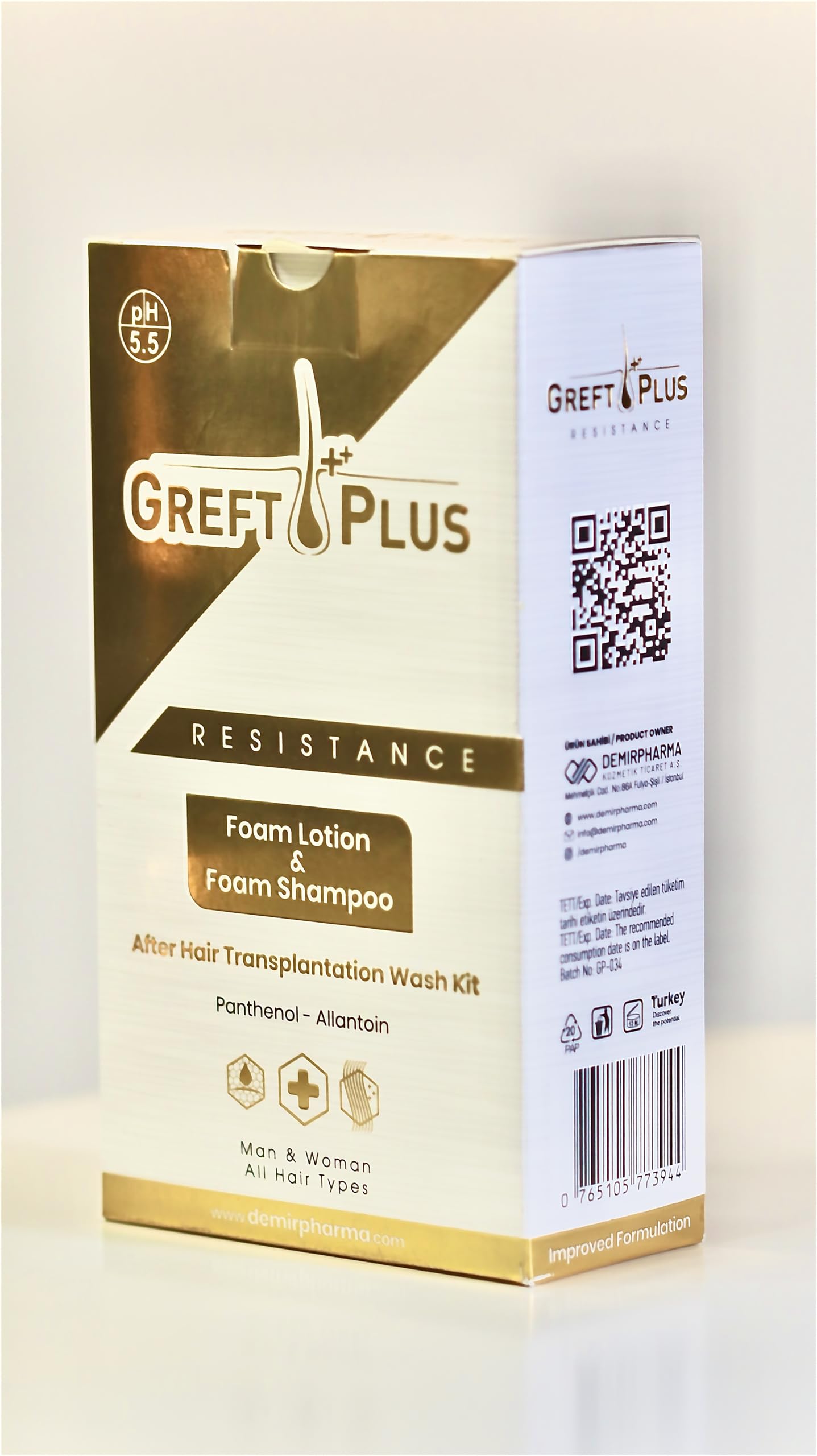 Greft Plus Foam Lotion & Foam Shampoo for Anti-hair loss,and Hair Growth and Thining for Men and Women
