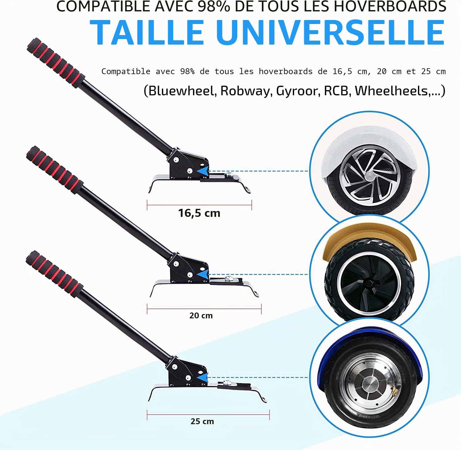 EasyCruiser Pro Siège d'hoverboard haut de gamme avec siège compatible avec 98% des hoverboards 6,5-10" Marque de qualité allemande