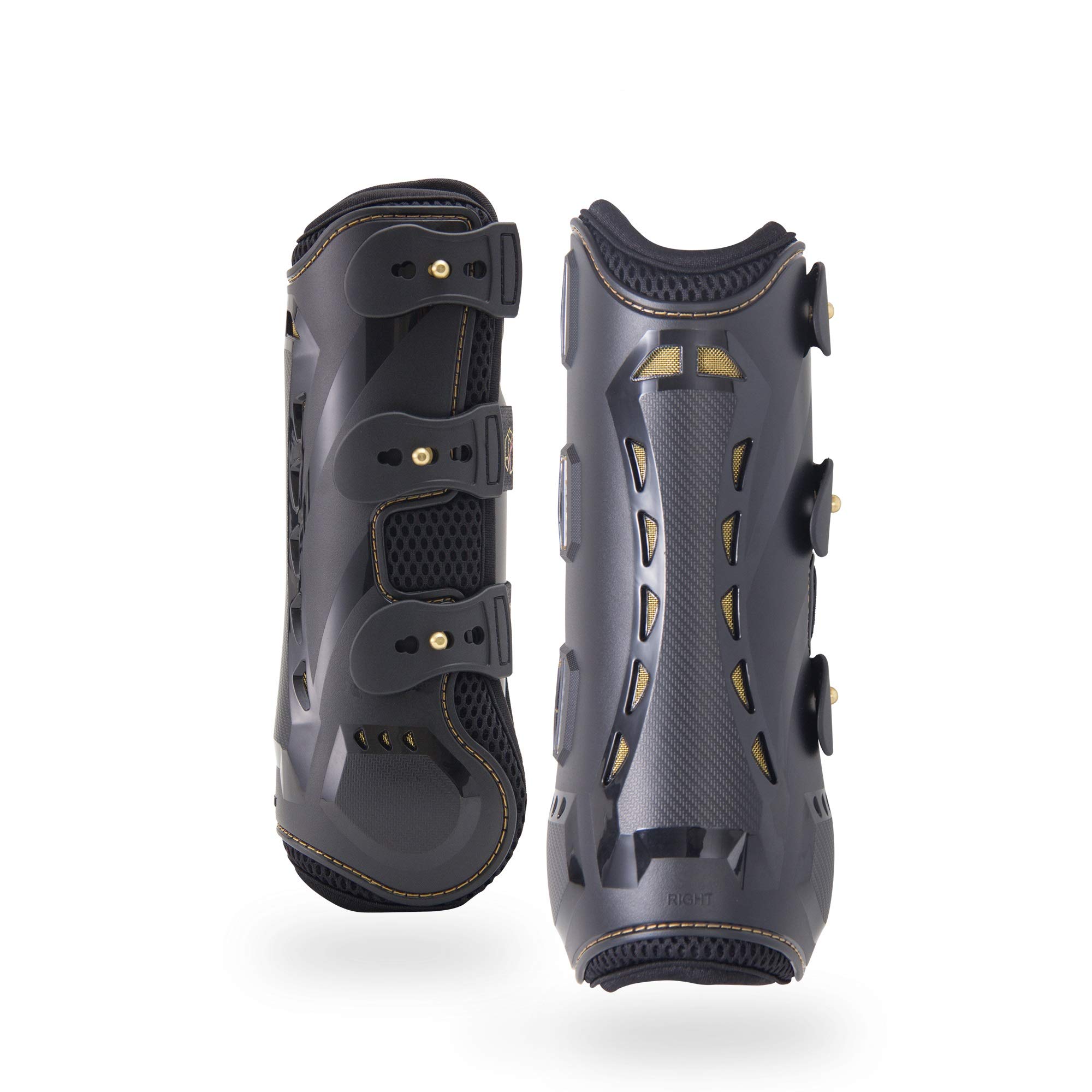 Kavallerie Classic Tendon Boots, Impact-Absorbing Material, Breathable &amp; Evenly Distribute Pressure, Protect Tendon and Ligaments, Anti-Slip, Anti- Sore and Moisture Repellant Show Jumping Boots