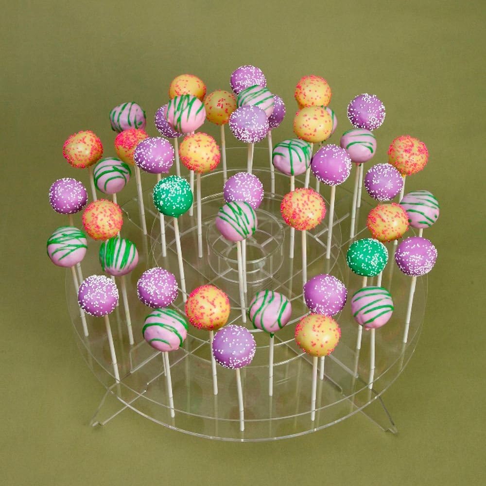 Crown Plastics Low Profile 2 Tier Cake Pop Stand