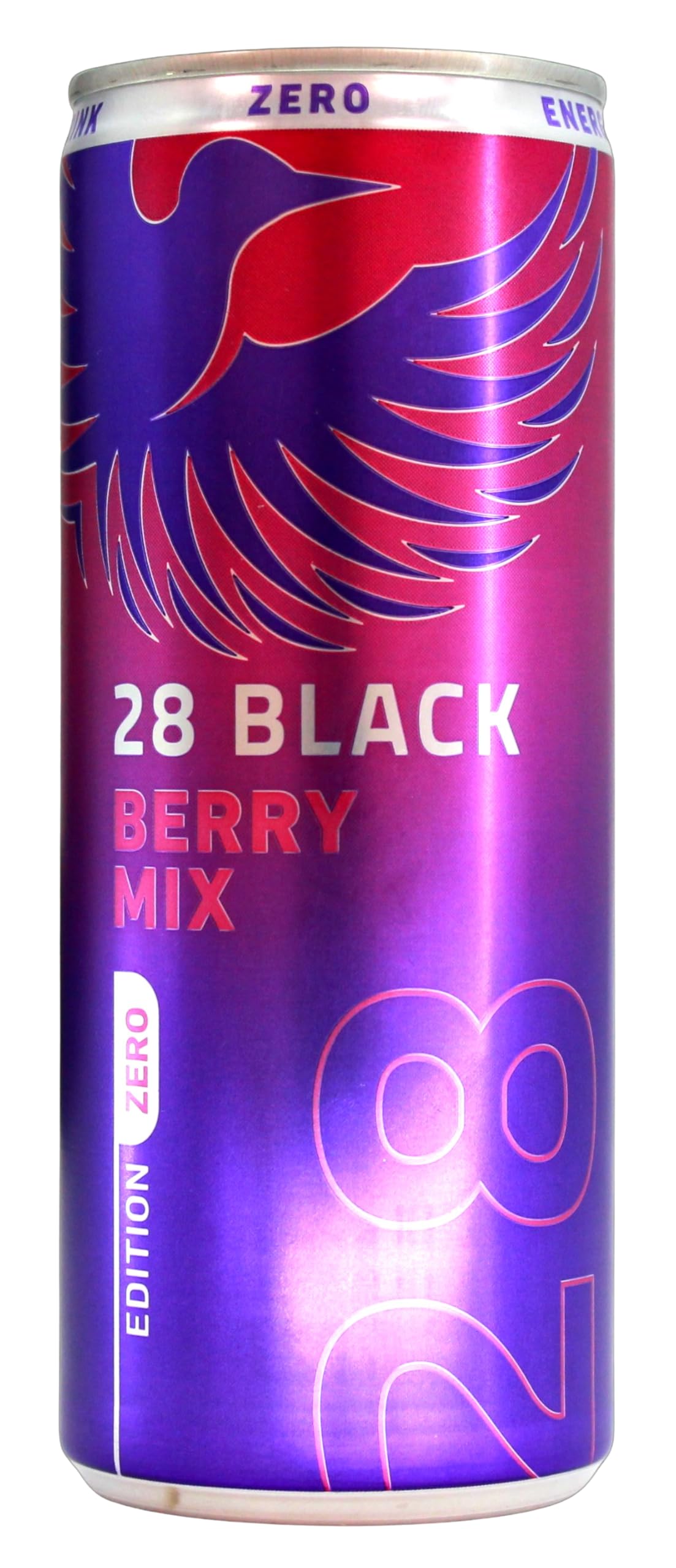 28 Black Energy Drink Berry Mix Zero, 24er Pack (24 x 0.25 l) EINWEG