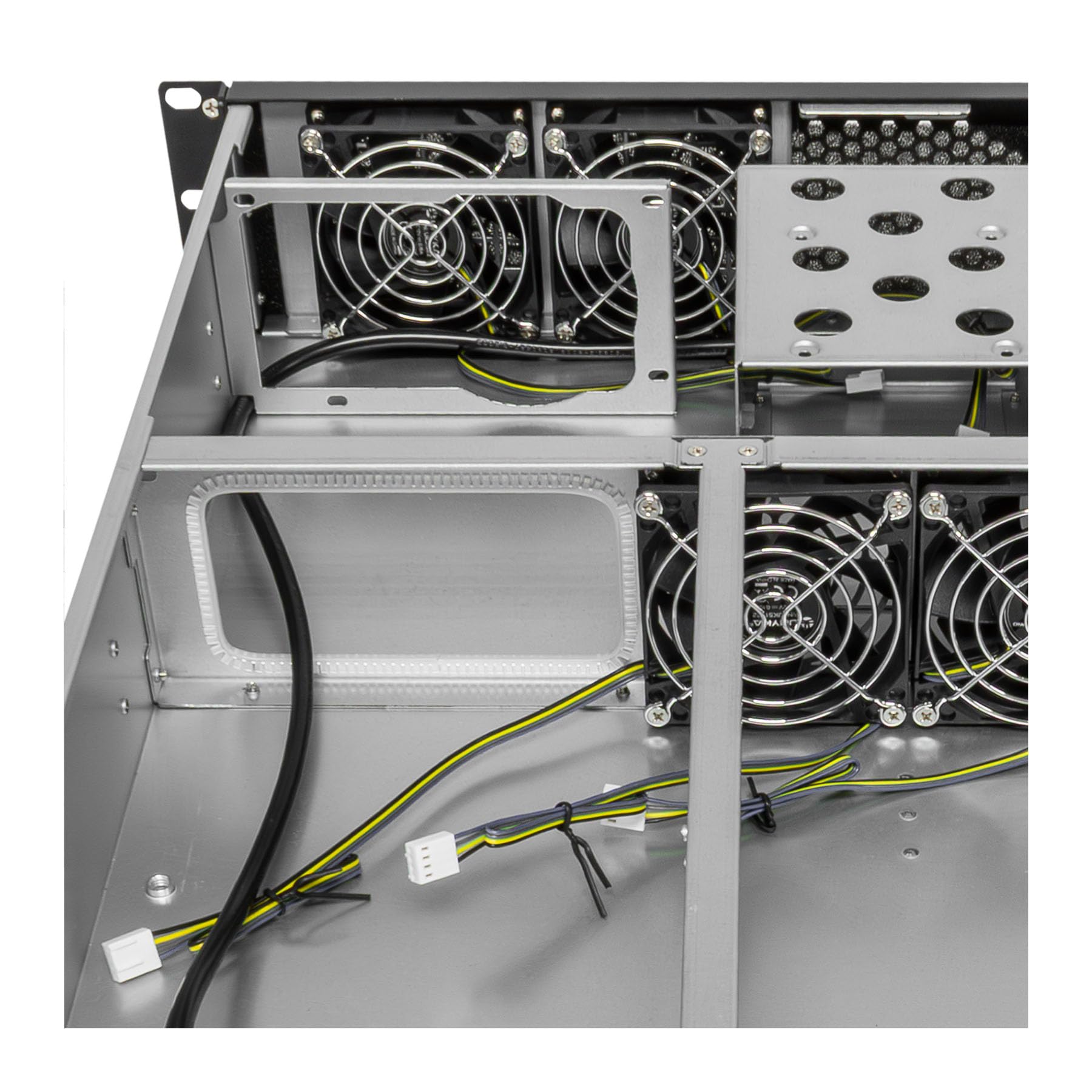 Scatola Rack 19" 2U 600mm ATX Unykach UK2130 - Chassis Server Professionale, 6 alloggiamenti (4 x 3,5 + 2 x 2,5), USB-C 3.2, 5 ventole PWM incluse, compatibile GPU High Range