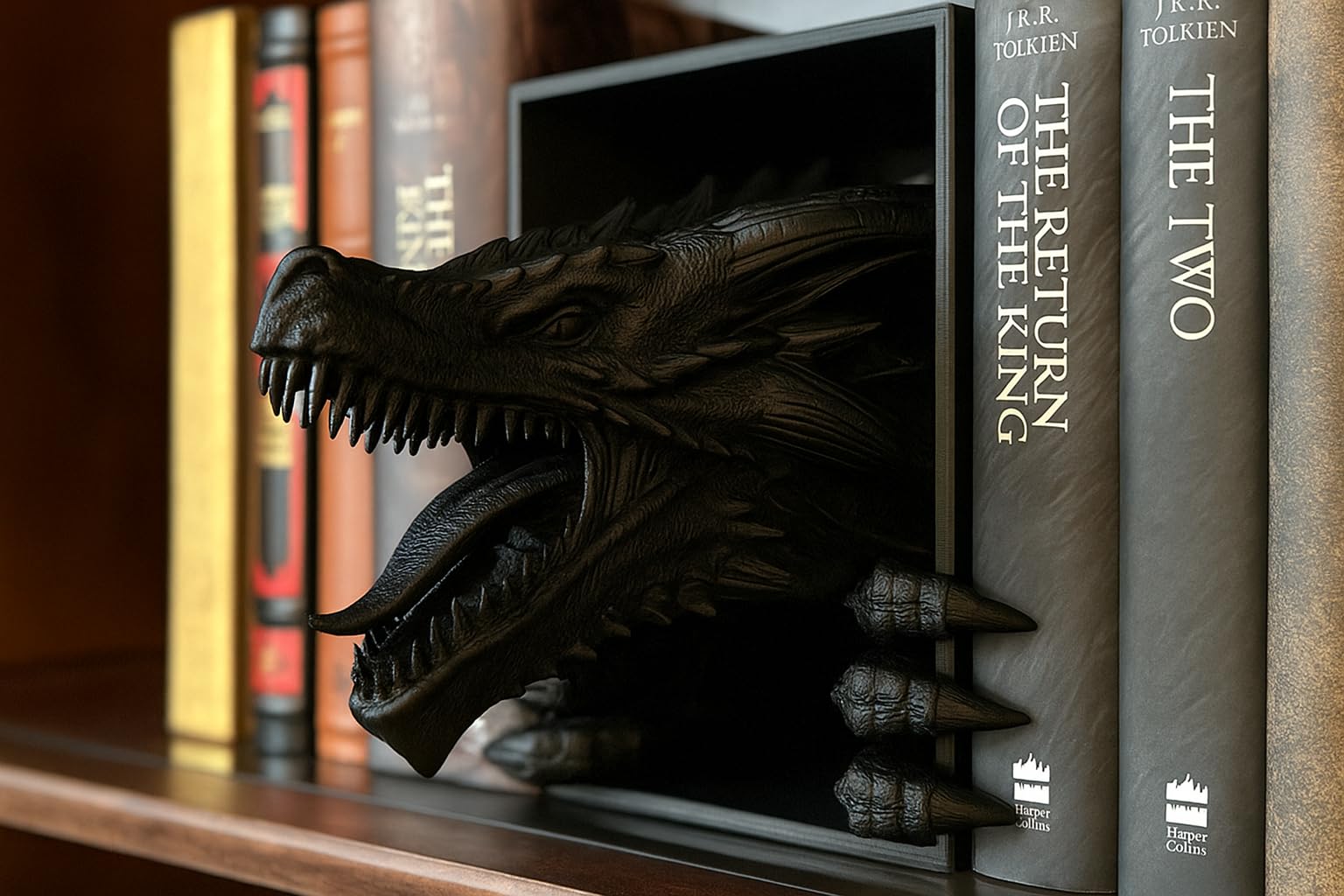 Dragon Bookend Fierce Fantasy Shelf Accent-image-45