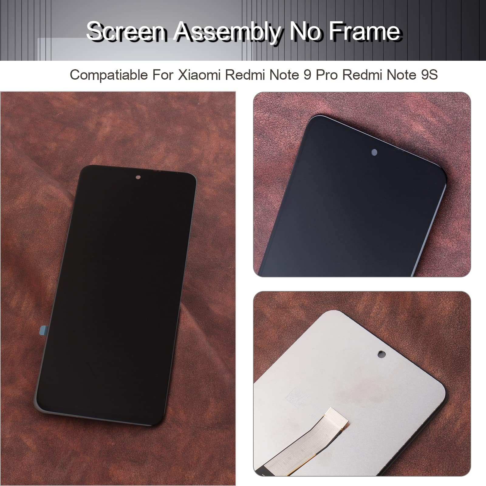 Kit Schermo LCD + Touch Per Xiaomi Redmi Note 9S / Note 9 Pro - 6.67 Pollici - Con Strumenti E Vetro Temperato - 4