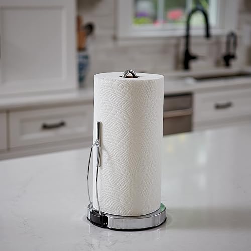 Miniatura 5 de Spectrum Diversified Euro Tension - Soporte para toallas de papel (cromado), organización de almacenamiento para encimera de cocina, despensa,