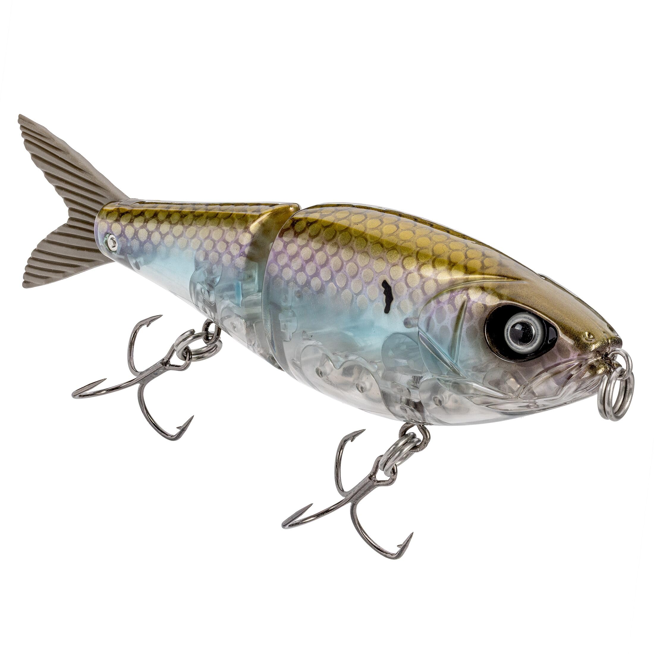 Strike King Hog Father Jr Angelköder, Jointed Swimbait, Glashering, 17,8 cm, 5,4 g, HCHGFTRJR-869