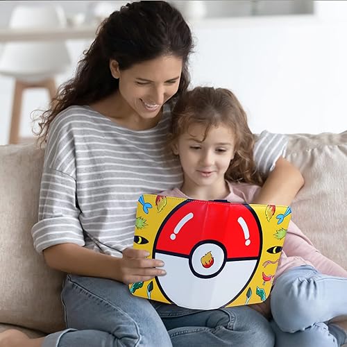 Miniatura 7 de Yebicola Card Binder for Pokemon Trading Cards 4 Pocket, 400 Pockets Card Albums with 50 Sleeves, Zipper Binder Holder Waterproof Leather Cover