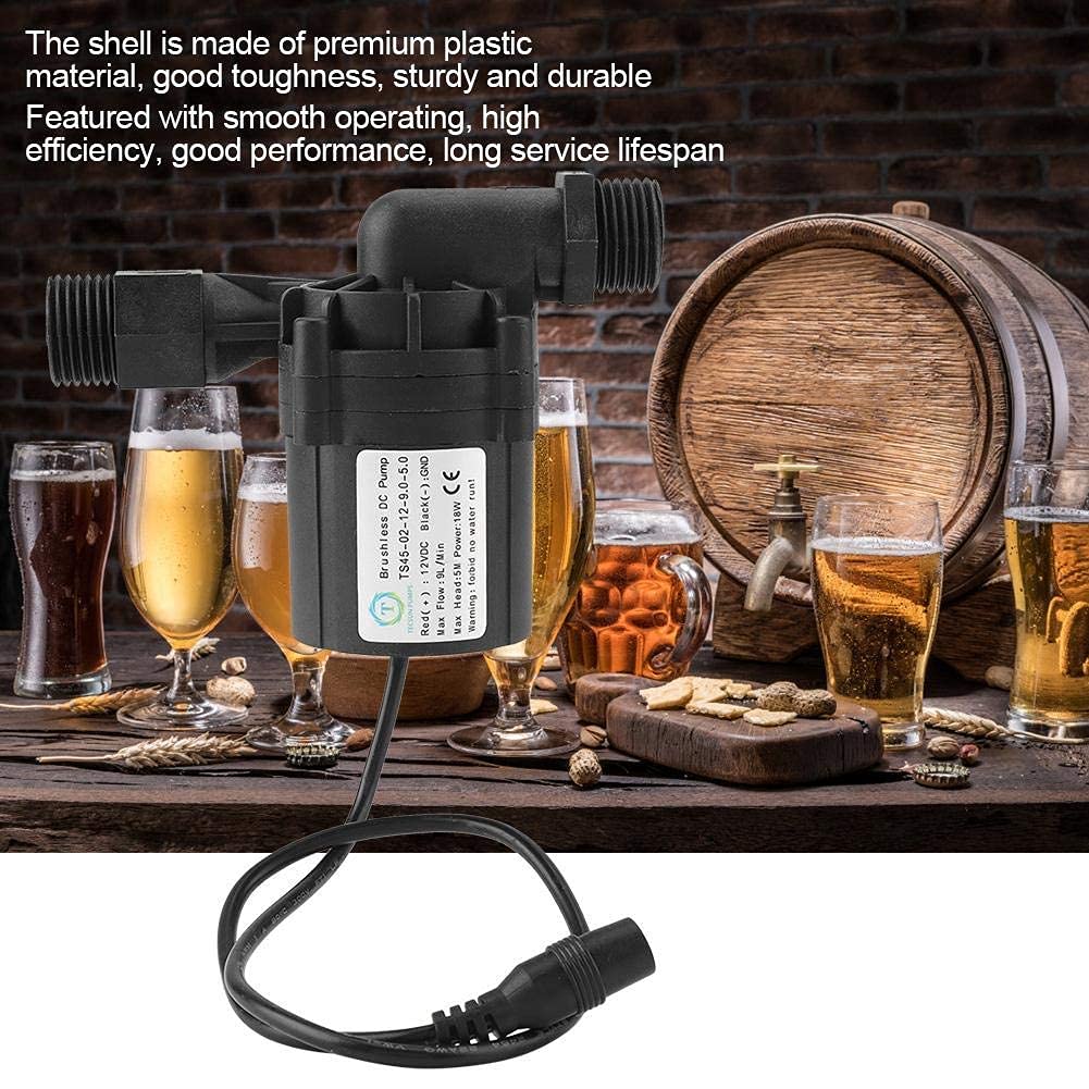 TOPINCN Homebrew Beer trasferimento plastica brushless Fluido Sistema Home Brewing Pompa di circolazione Pompa Acqua Birra Pompe DC 12 V 18 W Without Connector