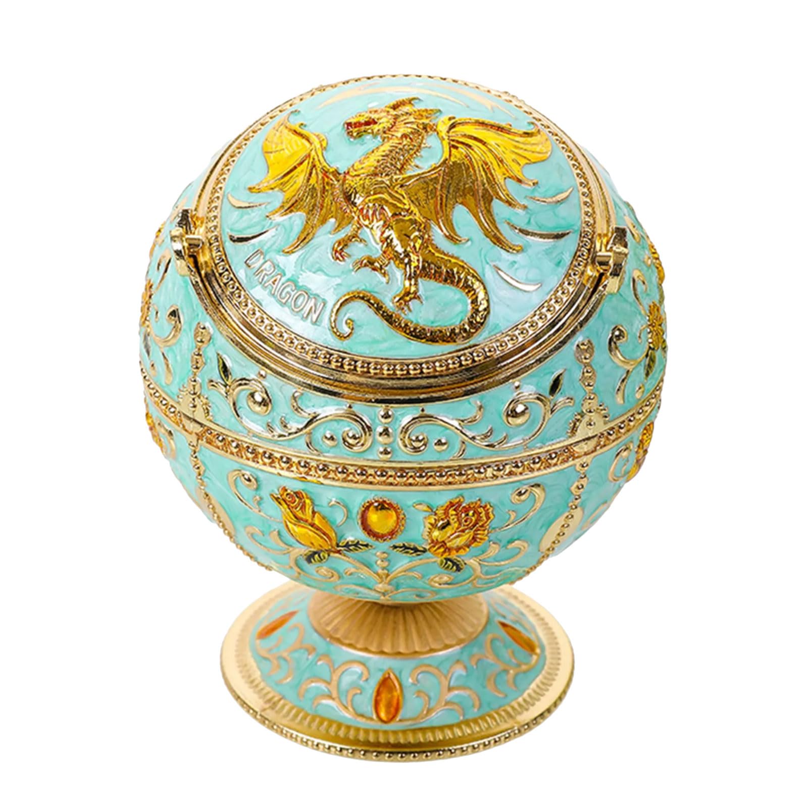 Tsophreniq Modern Metal Ball Ashtray for Home Stylish Design Prevents Ashes Scattering Decorative Holder Artistic Metal Home Decors