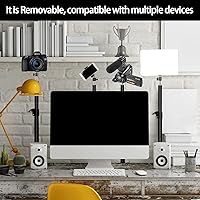 Vista 6 de LED Desk Bi-Color Video Light, Key Light with C-Clamp Stand, 2700K-5700K Dimmable, Wireless Remote, Studio Photography Lighting