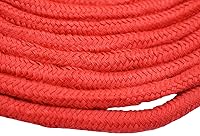 Vista 8 de Maydahui Cuerda larga de algodón de 32 pies (32.8 ft), suave, multiusos, lavable, fuerte, duradera, color rojo, negro y morado