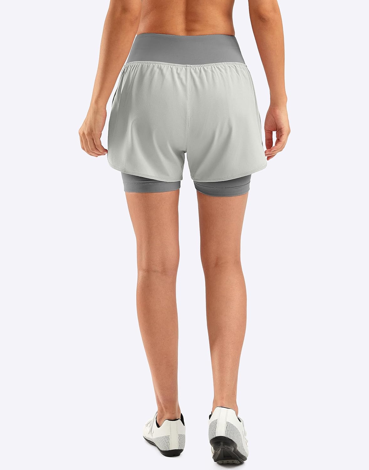 Bikewa Women's Mountain Bike Shorts 4D Padded Cycling Riding Biking Bicycle Biker Cycle Shorts for Women Zipper Pockets - Image 3