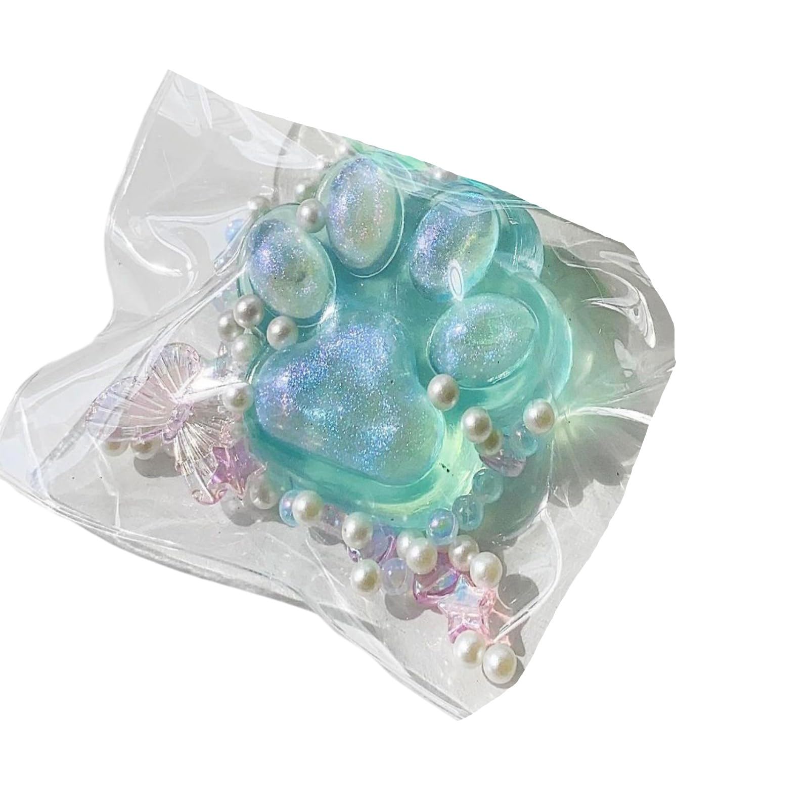 Fufu Soft Rainbow Cat Paw Squishy Cute Taba Squishy Antistress Squeeze Toy Relaxing Cats Themed Gift