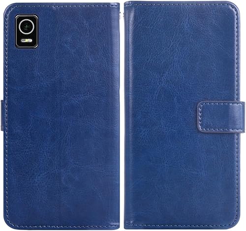 Vista 11 de Asuwish Compatible with AT&T Calypso 3 U328AA Wallet Case Tempered Glass Screen Protector and Leather Flip Cover Card Holder Stand Cell Accessories