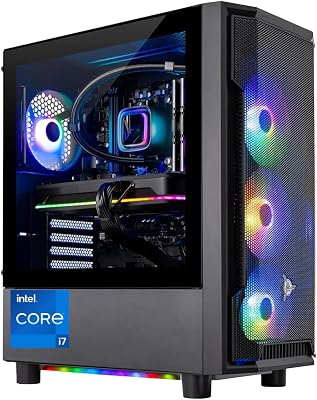 Skytech Gaming Shadow Desktop PC, Intel i7 14700F 2.1 GHz (5 - best high fps gaming pcs