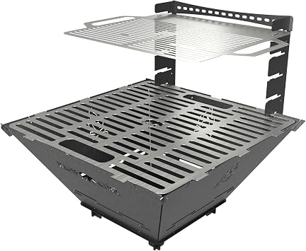 Kamp Ayısı® FireNest™: Grand 3mm Karbon Çelik Ateş Çukuru & Mangal | Su Geçirmez Özel Çantalı