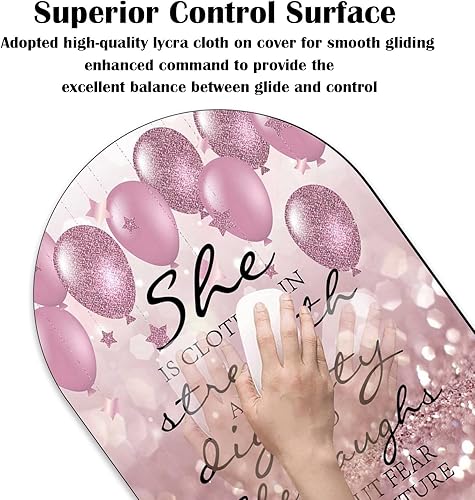 Miniatura 5 de Alfombrilla de mouse de moda con textura avanzada, versículos bíblicos proverbios 31-25, base de goma antideslizante, alfombrilla de mouse para