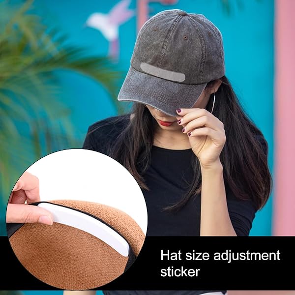 Bandas De Ajuste De Sombrero - 10 Piezas Cintas De Ajuste De Sombrero Almohadillas Adhesivas | Espuma EVA De 11 X 2 X 0,5 Cm | Insertos Reductores De Tamaño Invisibles | para Sombreros De Pescador - 2
