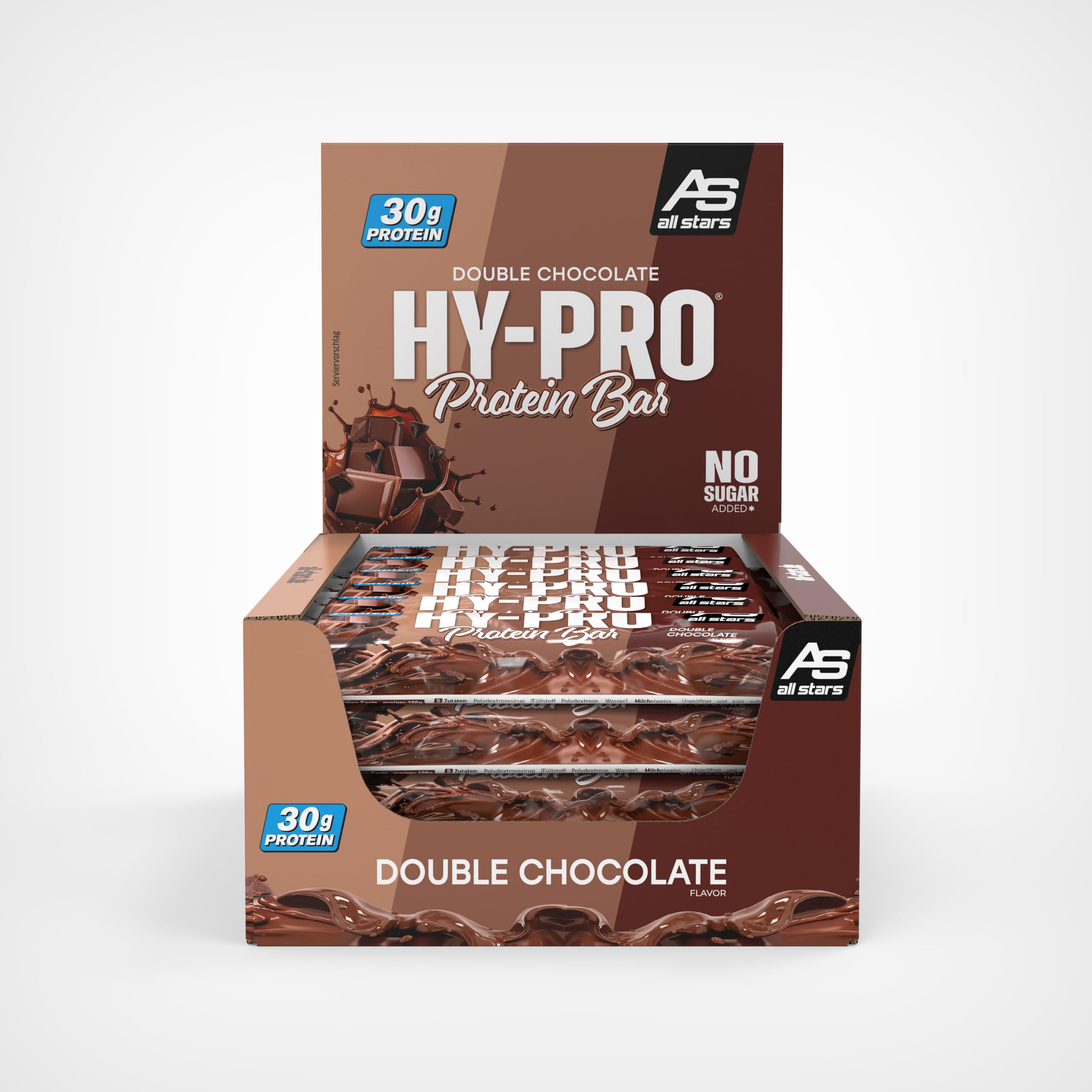All Stars Hy-Pro BIG BAR, Double Chocolate, 24er Pack (24 x 100 g)