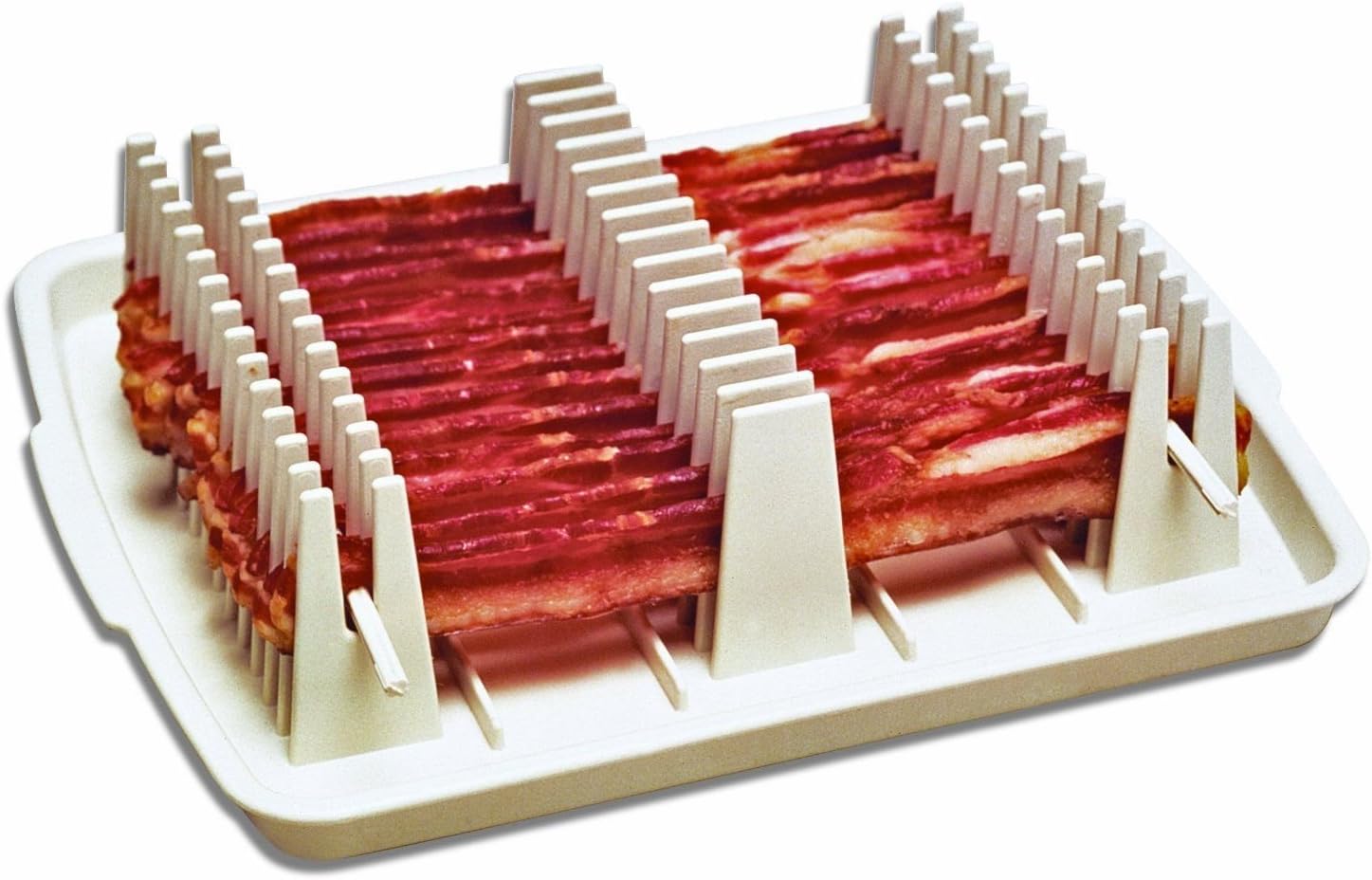 Emson Bacon Wave, Microwave Bacon Cooker Bacon Tray, Reduces Fat up to 35% for Healthy Bacon, Make Crispy Bacon in Minutes, Original As Seen On TV