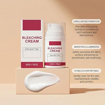 Skin Bleaching Cream for Intimate Areas, Deep Moisturizes Brightens Even Skin Tone Lightening Cream for Women, Body, Underarm, Knees, Elbows, Inner Thigh, Bikini Areas (1pc)