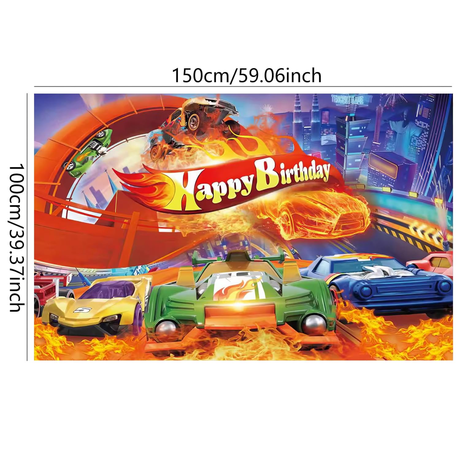 Kit Decorazioni Compleanno Auto Da Corsa: 90 Pezzi Con Sfondo 180x120 Cm, Tovaglia, Ghirlanda Palloncini, Per Bambini