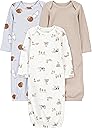 Simple Joys by Carter's Baby 3-pack Neutral Cotton Sleeper Gown