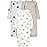 Simple Joys by Carter\'s Neutral 3-pack Neutral Cotton Sleeper Gown, Milk and Cookie, 0-3M