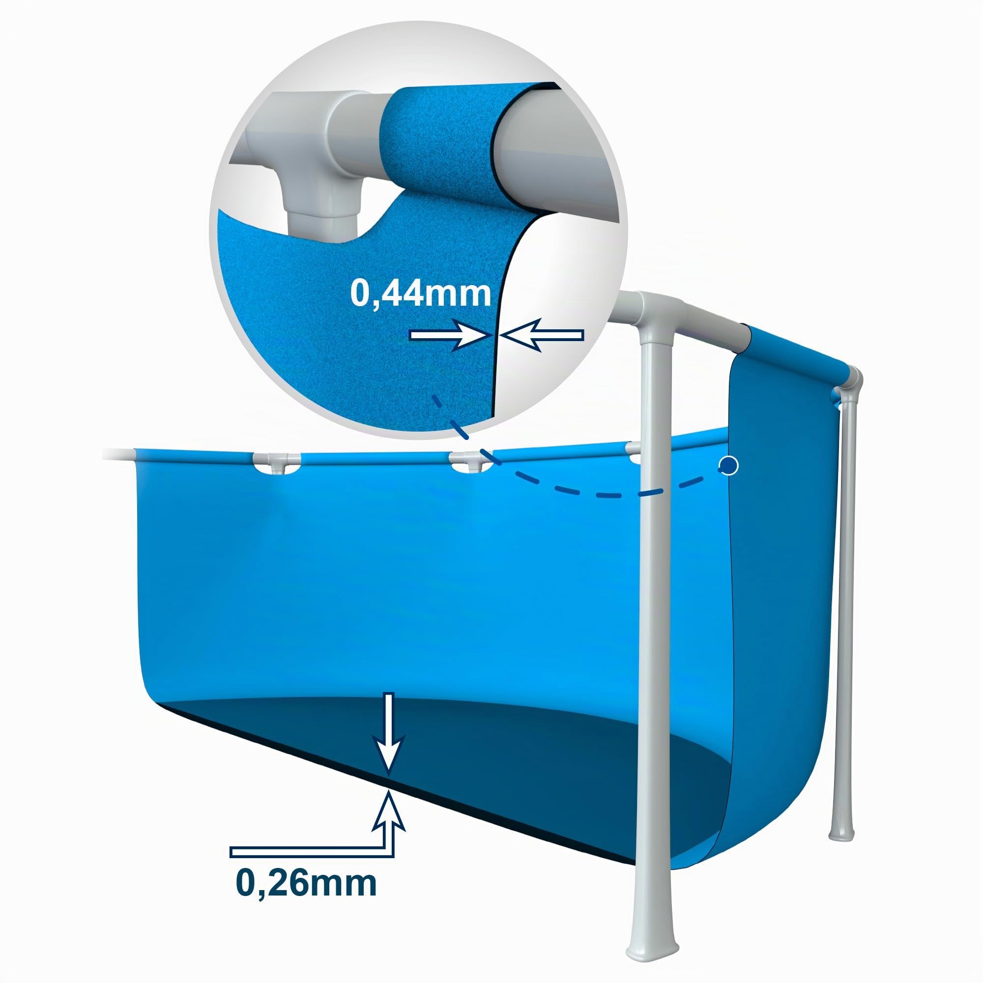 Intex 28209NP – Piscina Fuori Terra Canopy Metal Frame Rotonda, con Tettoia Parasole Removibile e Spruzzino Acqua, 700 L, Acciaio e PVC, Azzurro, 183x38 cm