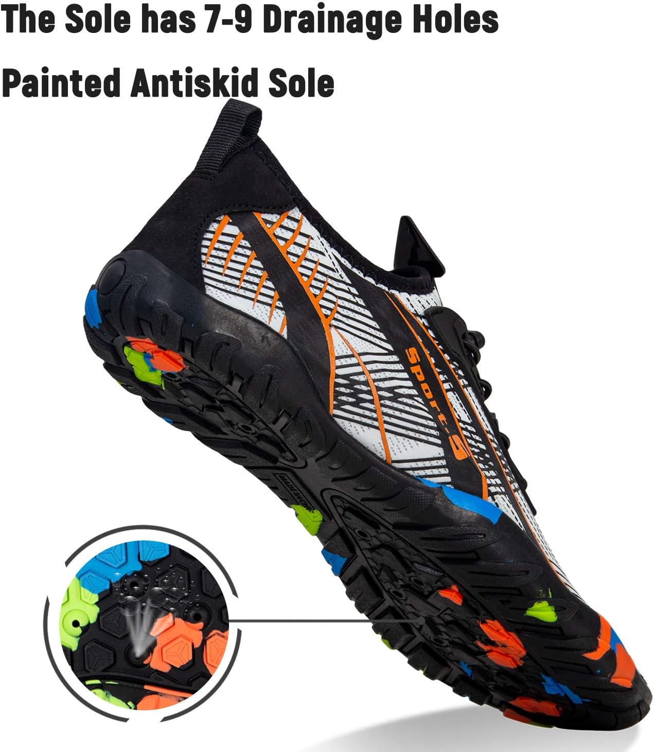 IceUnicorn Strandschuhe Badeschuhe Damen Herren Schwimmschuhe Aquaschuhe Sommer Schnell Trocknend Surfschuhe - Image 4