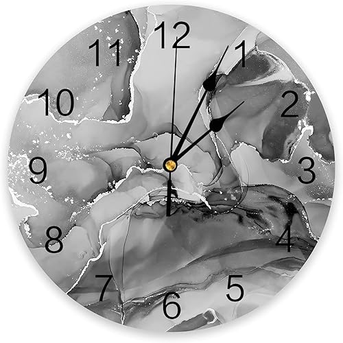 Reloj de pared silencioso sin tictac decorativo para cocina, dormitorio, baño, oficina, sala de estar, lavandería, hogar, funciona con pilas, reloj