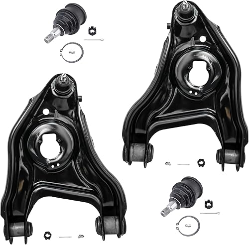 Miniatura 608 de Detroit Axle - Kit de brazos de control delanteros de 4 piezas para Chevrolet Aveo Aveo5 Pontiac G3 Wave Wave5 Suzuki Swift+, 2 brazos de control