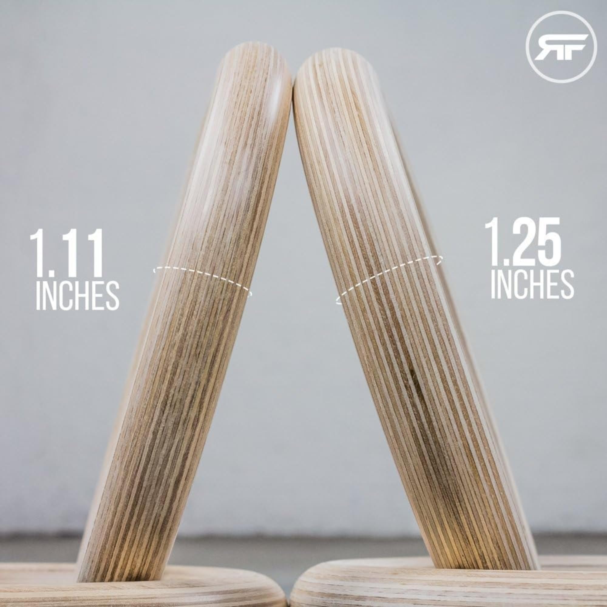 REP Fitness Wood Gymnastic Rings with Numbered Heavy Duty Adjustable Straps - Perfect for Cross-Training Workouts Gymnastics and Conditioning product thumbnail 3