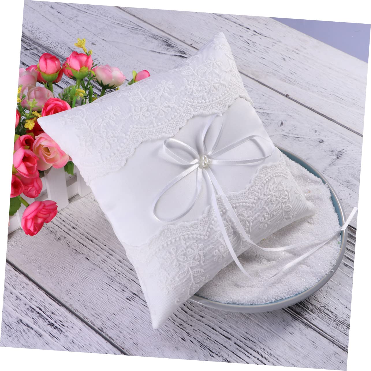 jojofuny 3 Pezzi 20x20cm Cuscino Da Sposa Decorazione Nuziale Cuscino Decorativo