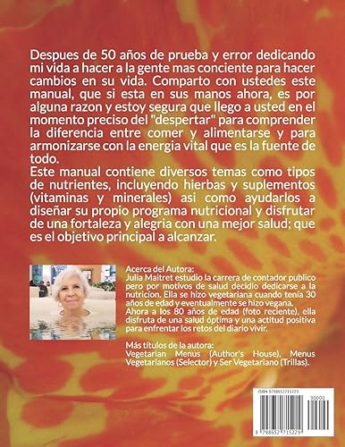 Miniatura 2 de Manual del Despertar Vegano Nutrición Holística (Spanish Edition)