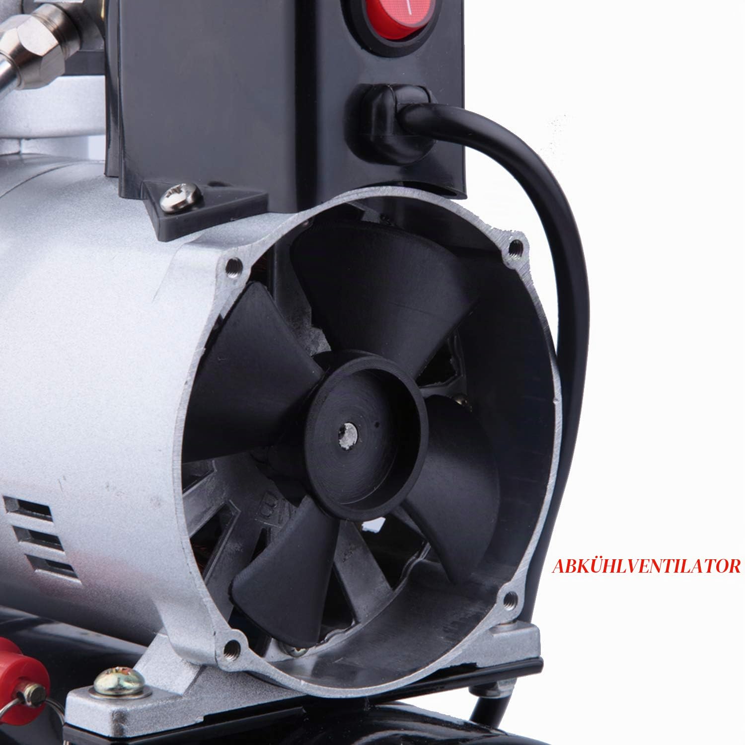 Timbertech Professional Kolbenöl ohne ruhige Airbrush-Kompressor mit Kühllüfter ABPST08 für Hobby, Tätowierung, Nagel usw.