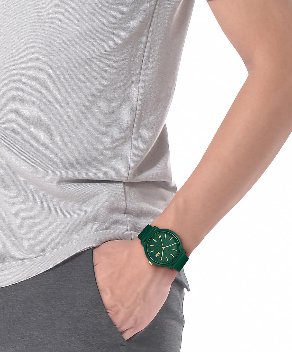 Lacoste. 12.12 Men's Quartz Watch - 3 Hand Analog - Silicone Strap - Sporty Timepiece - Gift for Him - 42mm