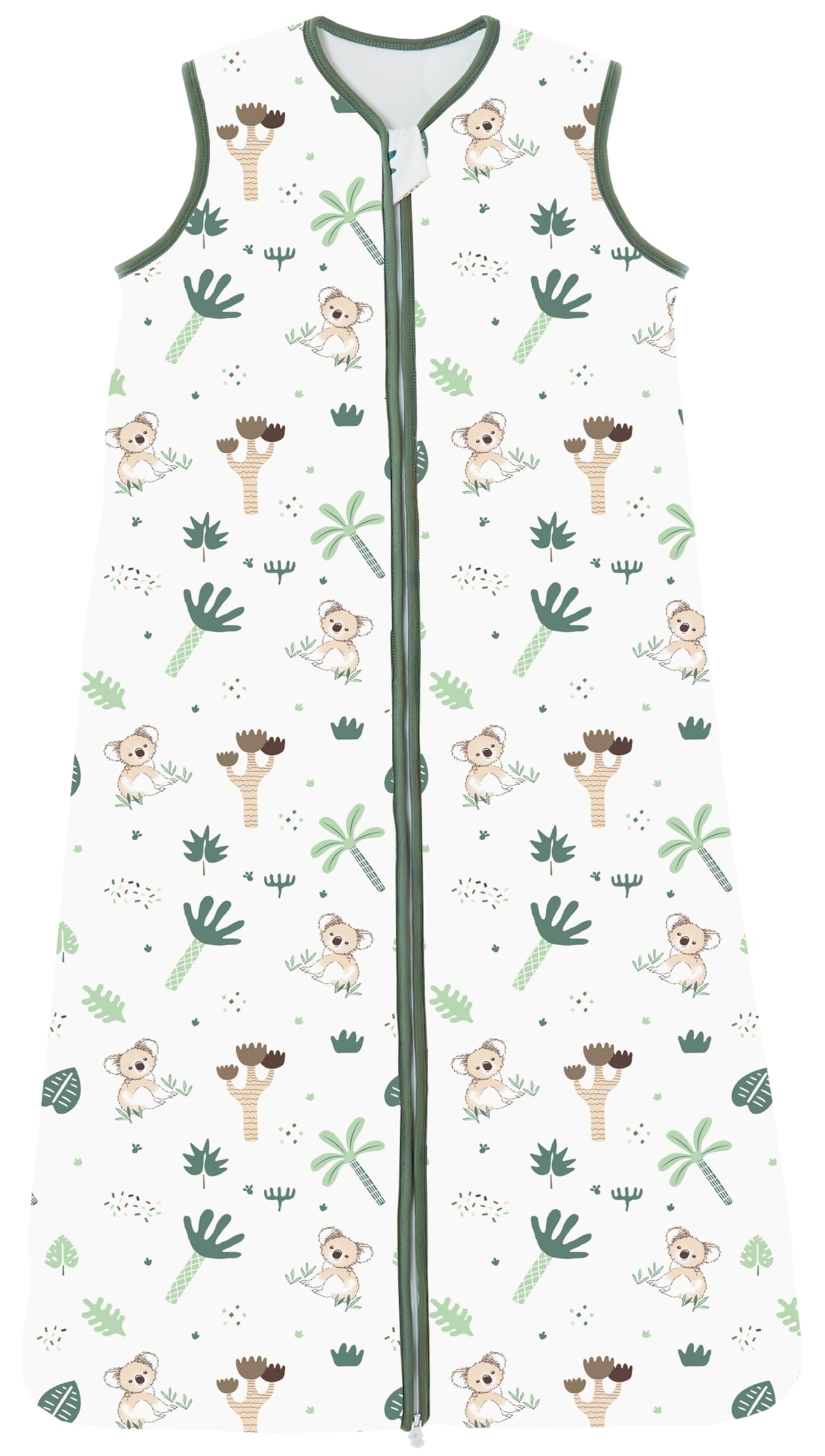 Chilsuessy Baby Sleeping Bag Toddler Sleeping Bag 2.5 tog 100% Cotton Nursery Bedding Kids Wearable Blanket Sleeping Sack for Infant Boys Girls, Plants, 130cm/4-6 Years — image 1