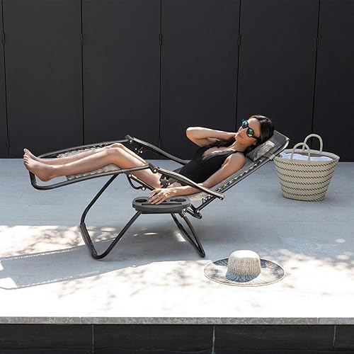 Miniatura 6 de Homall - Sillacamastro de gravedad cero ajustable y plegable para jardín, tumbona, silla con 2 cojines, set de 2.