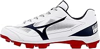 Mizuno Men's Cushionrevo Diamond TPU Baseball Cleats - Lightweight Speed, Superior Traction & Cushioning