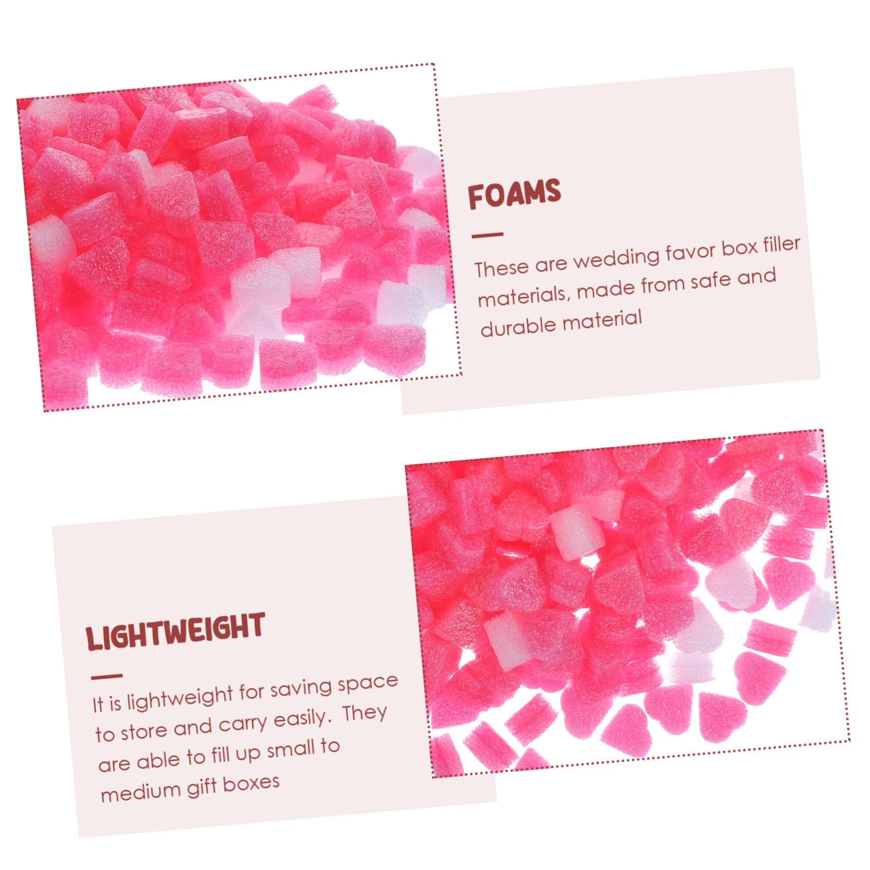 minkissy 5stücke Herzförmige Schaumstoffbälle Füllmaterial Für Geschenkboxen Hochzeiten Valentinstag Und Partys Für Deko Und Verpackungen