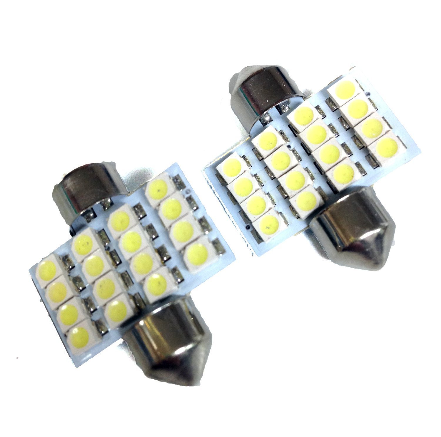 Amazon | 高輝度LEDルームランプホワイト16連 T10×31mm 2個セット