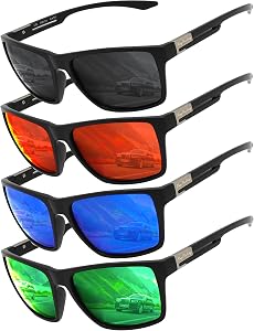 Polarized Sunglasses for Men Women, Vintage Style Ultra Light Frame, UV400 Protection HD Lenses