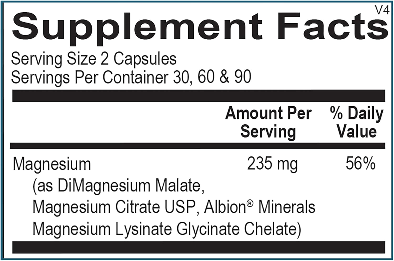 Mineral - Rise Magnesium High Bioavailability Magnesium for Cardiovascular Support, Energy, Muscle Relaxation & Stress Relief (120 Capsules)