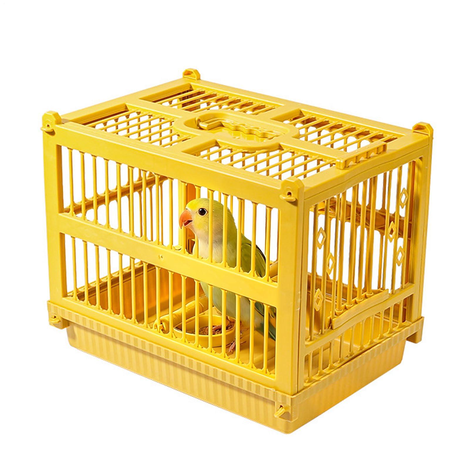 Cage de voyage pour perruche et grands oiseaux avec poignée