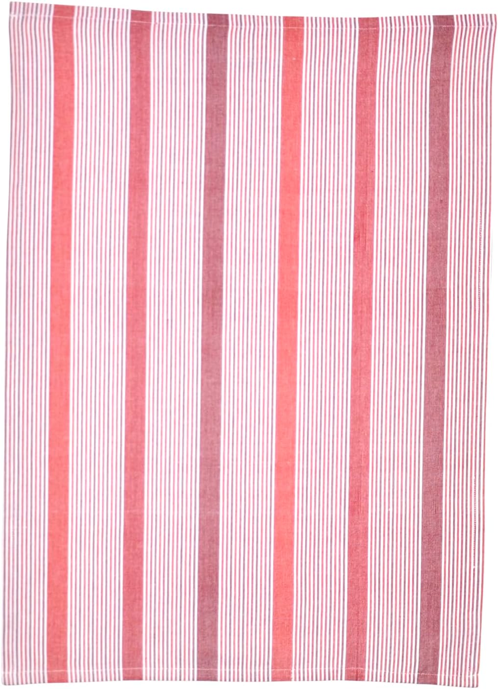 Solwang 100% Organic Cotton Kitchen Tea Towel, 28 x 20 inches Danish Design | Made in India (Purple/Rose Stripe Organic)
